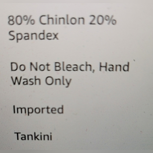 NWT TANKINI WITH SIDE TIE BOTTOMS SIDE TIE BACK RUFFLE ACCENT SIZE SMALL - Picture 5 of 10